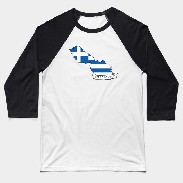 Folegandros Baseball T-Shirt by greekcorner